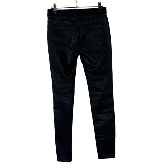 1. State Black Faux Leather Coated Jeggings XS - Picture 3 of 6
